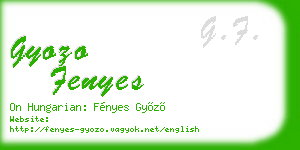 gyozo fenyes business card